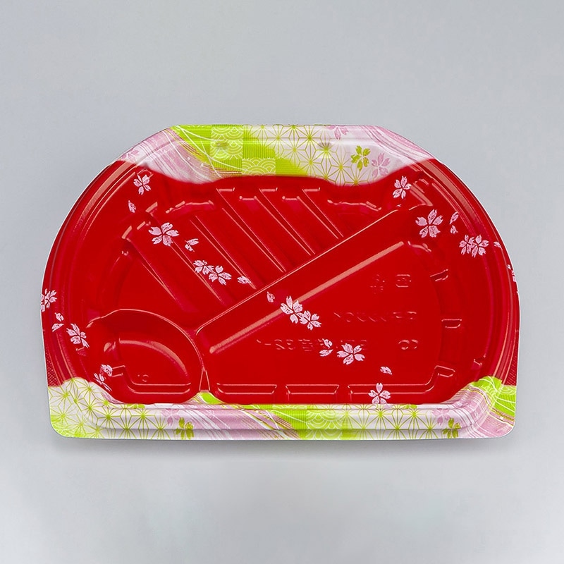 シーピー化成 弁当容器　BFN味音 32-1　本体　春茜／銀木赤／結花赤／結花黒　50枚入×12袋（600枚）/箱