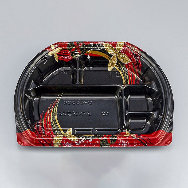 シーピー化成 弁当容器　BFN味音 32-2　本体　結花黒／銀木赤／春茜／結花赤　50枚入×12袋（600枚）/箱