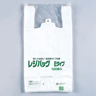 福助工業 レジバッグ 関東規格 Eタイプ No.30E　100枚入×10袋（1000枚）/箱