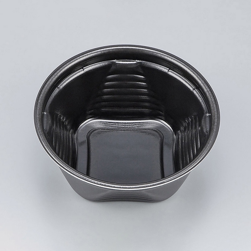 シーピー化成 惣菜容器　NFピッタ 15（S） 本体　黒／山桜　25枚入×18袋（450枚）/箱　