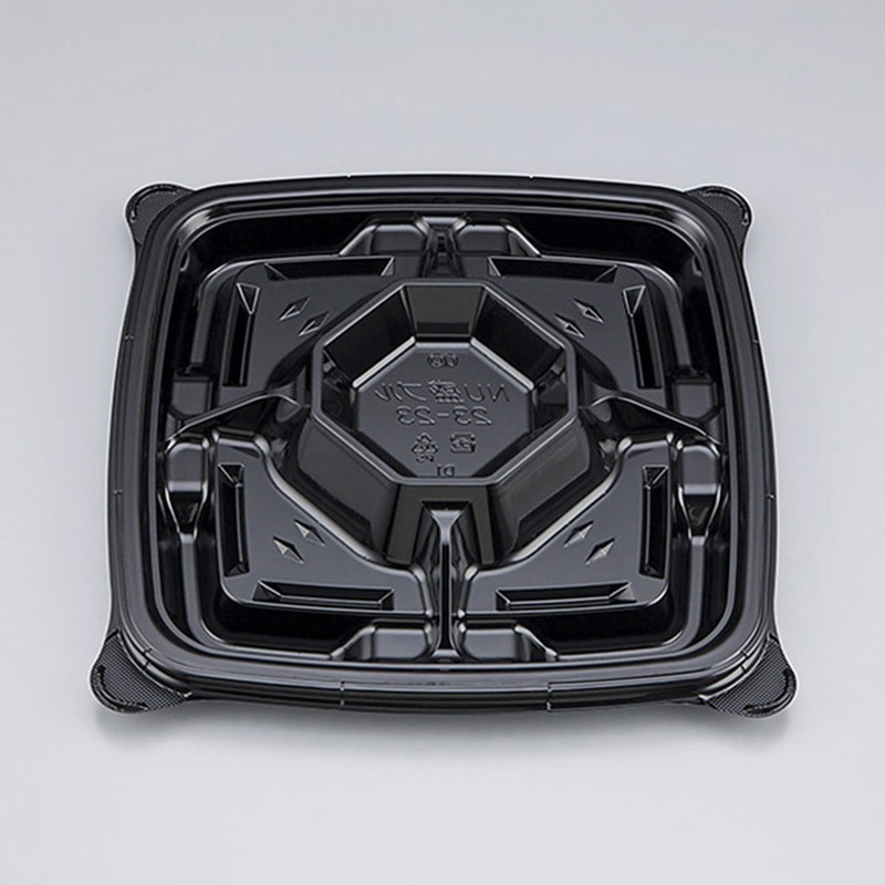 シーピー化成 オードブル容器　NU盛ブル 23-23　本体　黒　10枚×28袋（280枚）/箱