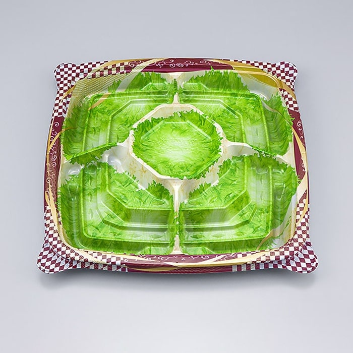 シーピー化成 オードブル容器　NU盛ブル 27-27　本体　アラモード　10枚×24袋（240枚）/箱