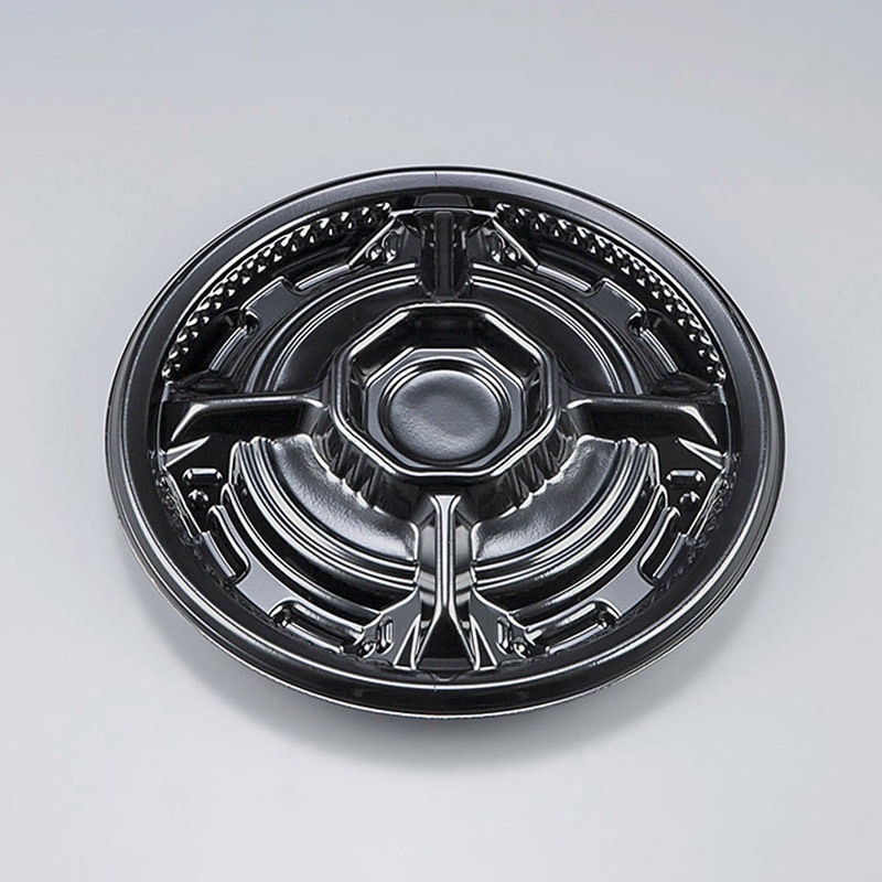 シーピー化成 オードブル容器　SFソワレ 25　本体　黒　25枚×16袋（400枚）/箱