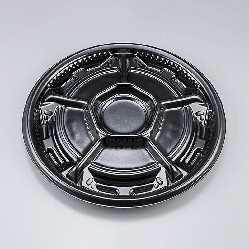 シーピー化成 オードブル容器　SFソワレ 30　本体　黒　10枚×24袋（240枚）/箱