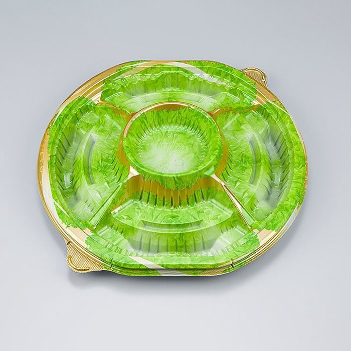 シーピー化成 オードブル容器　NU盛ブル丸 24　本体　ブリエ　10枚×30袋（300枚）/箱