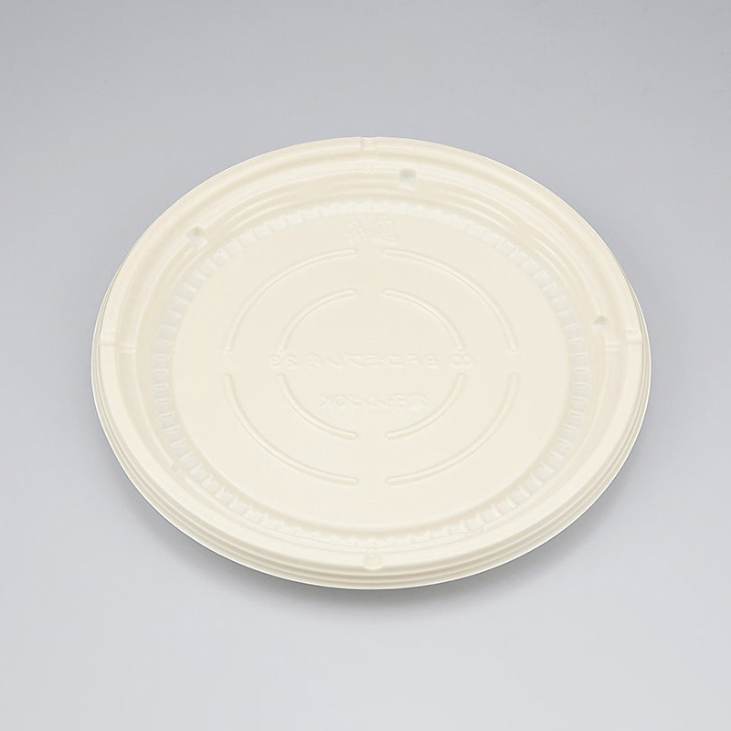 シーピー化成 プレート容器　BFコモプレ内 23　本体　ミルク／黒　50枚×8袋（400枚）/箱