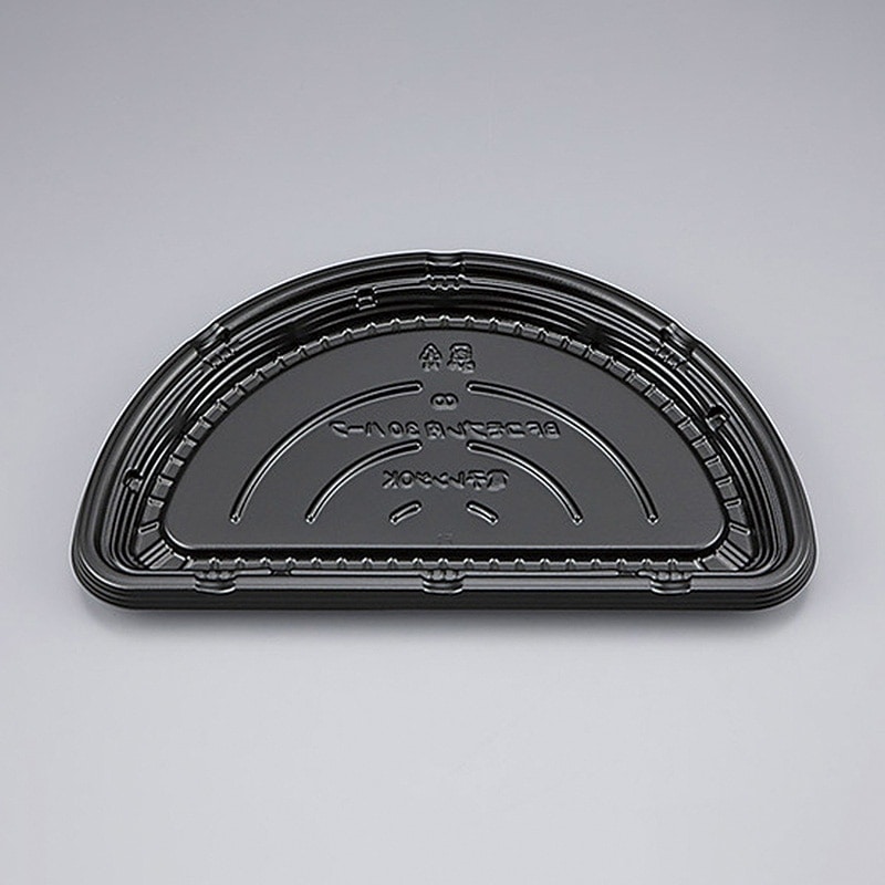 シーピー化成 ピザ容器　BFコモプレ内 30　10インチ　本体ハーフ　黒　20枚×18袋（360枚）/箱