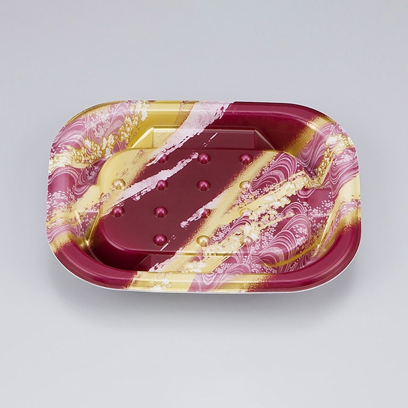 シーピー化成 米飯容器　TNえにし 2　本体　うらら小豆／小花紫　50枚×40袋（2000枚）/箱