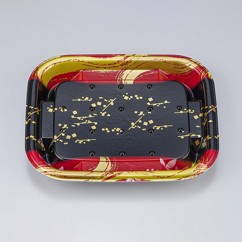 シーピー化成 米飯容器　TNえにし　本体 13　筆蒔絵　50枚×32袋（1600枚）/箱