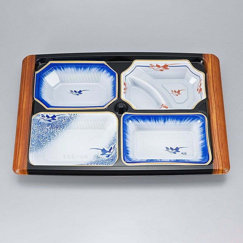 シーピー化成 仕出し弁当容器 NU-334 風流　本体　20枚入×14袋（280枚）/箱