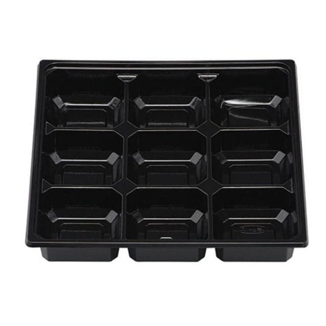 エフピコチューパ 仕出し弁当容器 紙ボックス用　PS中仕切　70-70B 黒　50枚入／300枚入