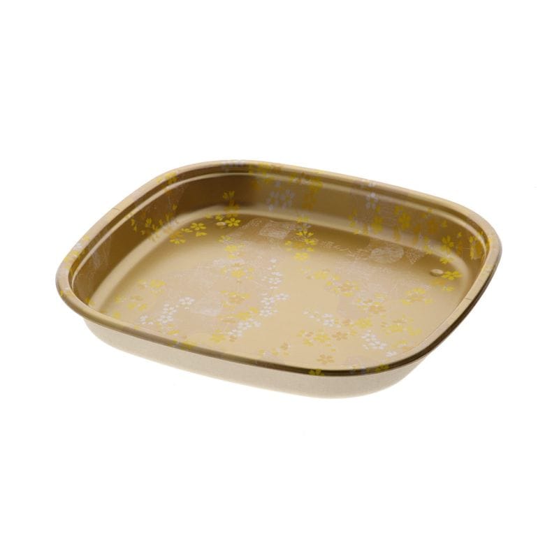 ケーピープラテック KB角桶4人前 本体　金桜　10枚入×10袋（100枚）/箱