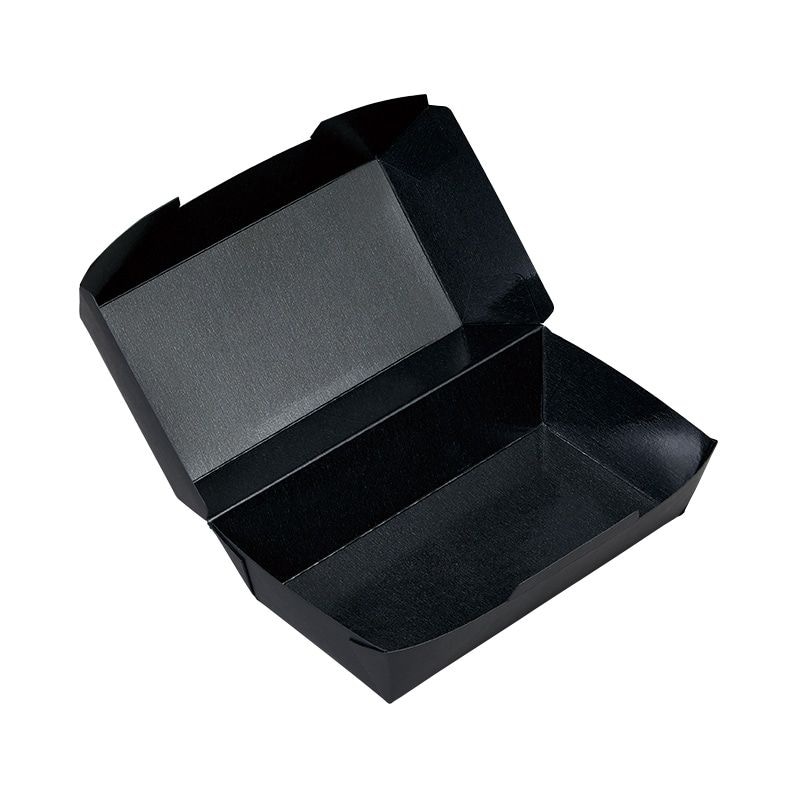 北原産業 紙製ハンバーガー容器　PT紙トレー 2個用　PT-200BB（PP）　25枚入