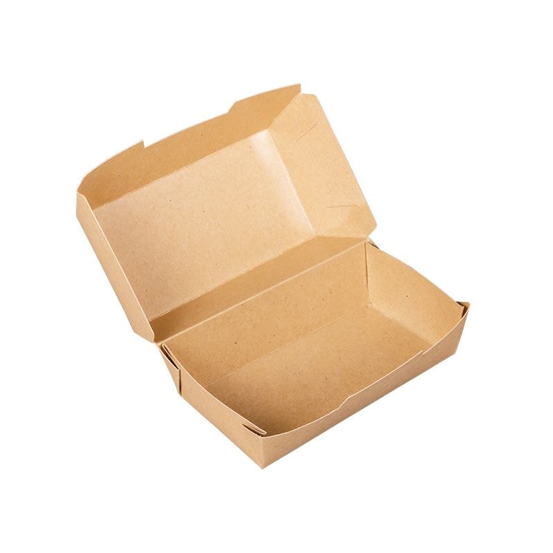 北原産業 紙製ハンバーガー容器　PT紙トレー 2個用　PT-200PUB（PP）　25枚入