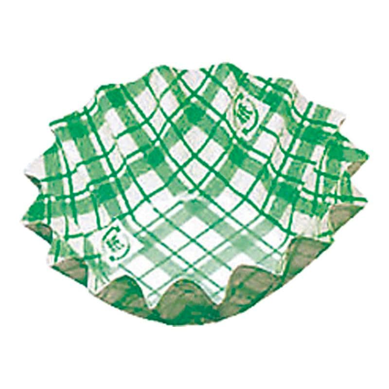 紙カップ　ココケース　丸型　6号深　緑　500枚入/袋