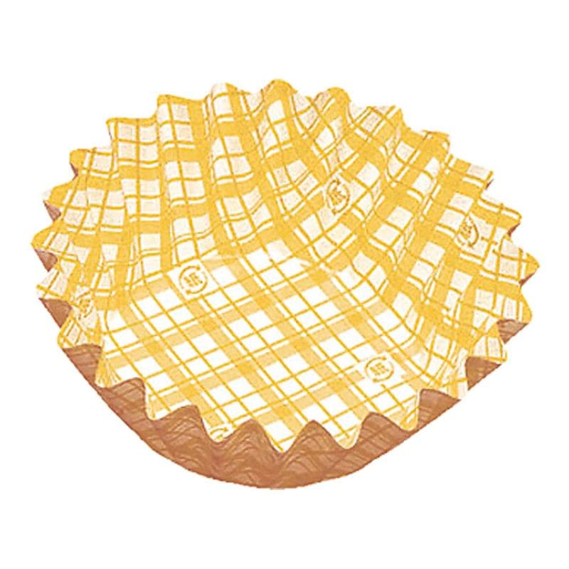 紙カップ　ココケース　丸型　8号深　黄　500枚入/袋