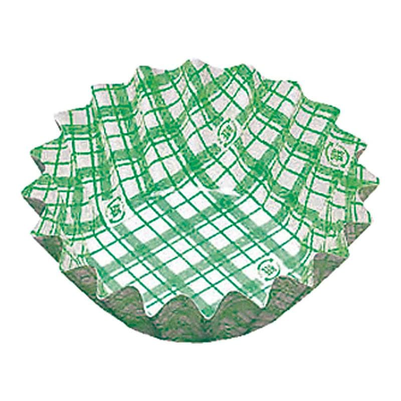 紙カップ　ココケース　丸型　8号深　緑　500枚入/袋