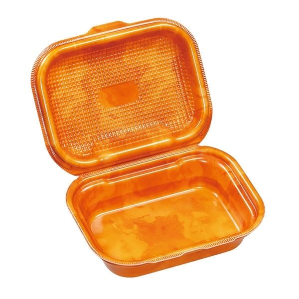 エフピコ 折蓋弁当容器　DLVボーノ 20-15 カフェORW　30枚入×8袋（240枚）/箱