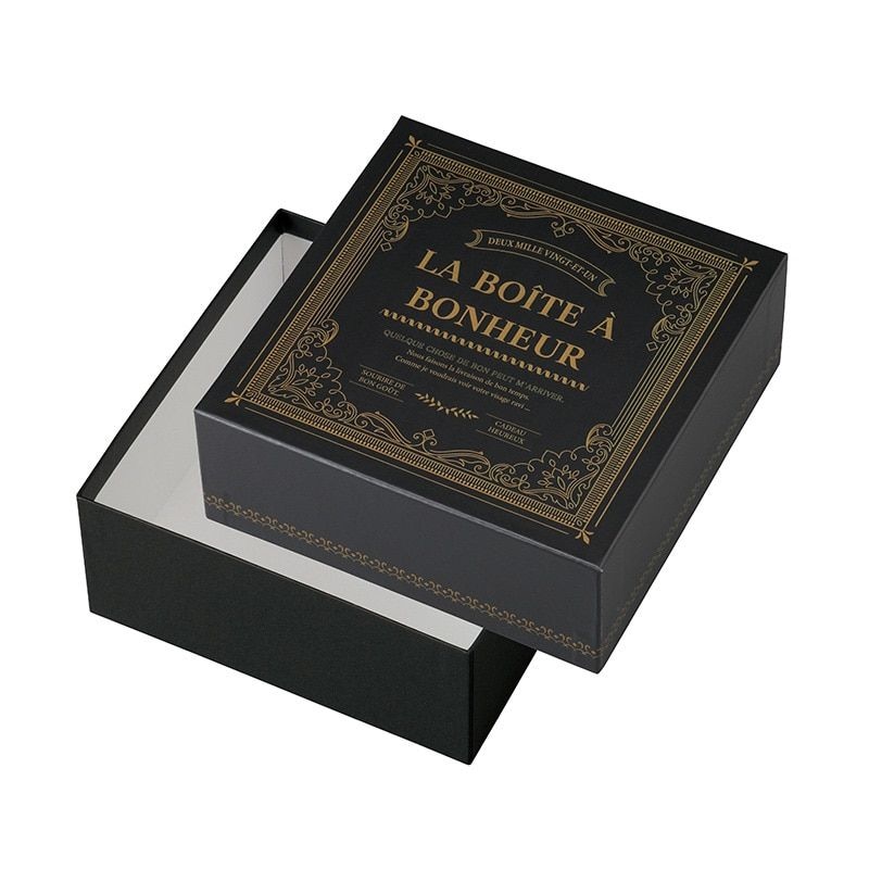 ヤマニパッケージ 貼箱　ボヌール ブラック 20-2193　30個/箱（ご注文単位1箱）