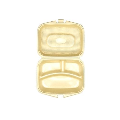 エフピコ テイクアウト弁当容器　DLVランチ 23-18-1 ベージュ　30枚入×8袋（240枚）/箱