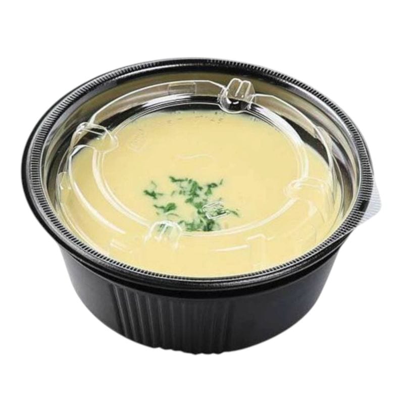 エフピコ カップ容器　MFP丸カップ　本体 145（62）RG 黒  25枚入×24袋（600枚）/箱