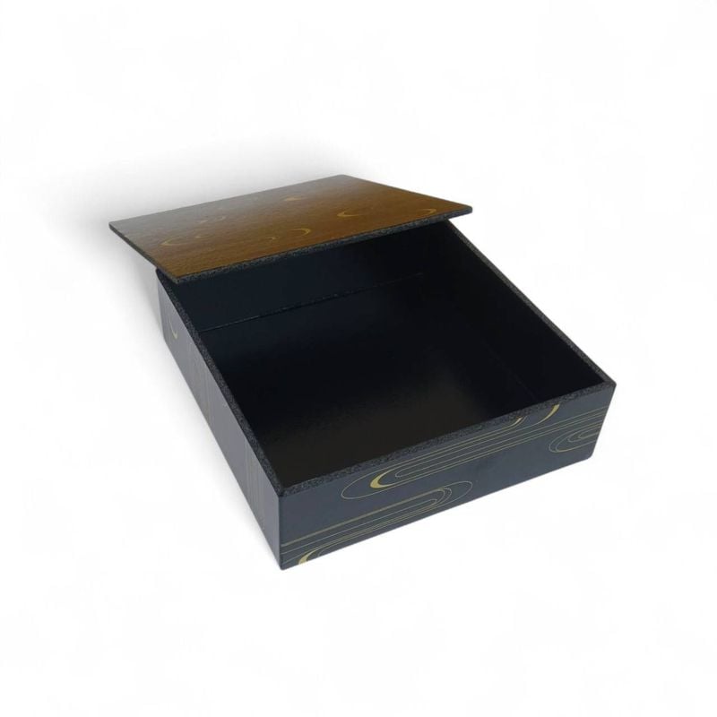 融着折黒波柄　のせ蓋　1個