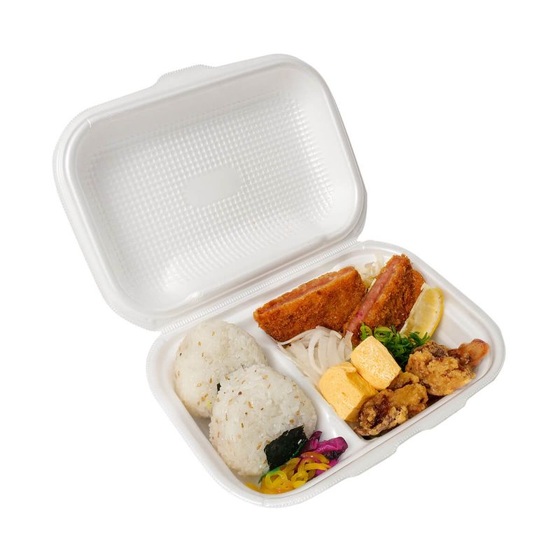 エフピコ 折蓋弁当容器　DLVボーノ 23-16-1 白　30枚入×6袋（180枚）/箱