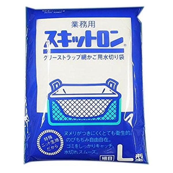 窪田　水切袋グリストラップスキットロンＬ　普通目　10枚入/袋
