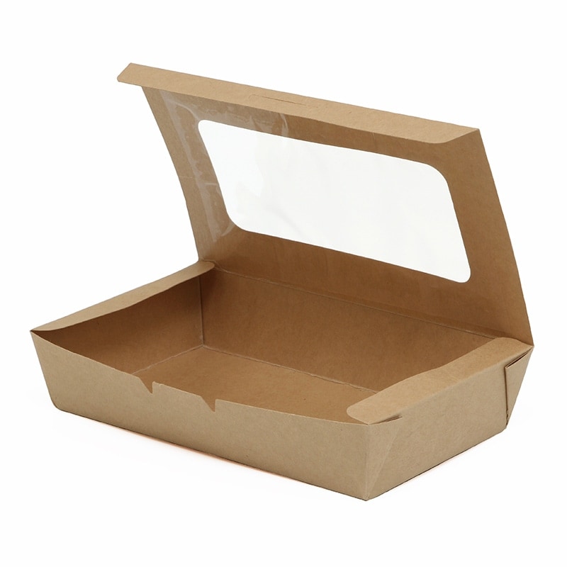 ケーピープラテック 食品容器 KMフードパック 特大 窓有 ナチュラル　50枚入×8袋（400枚）/箱