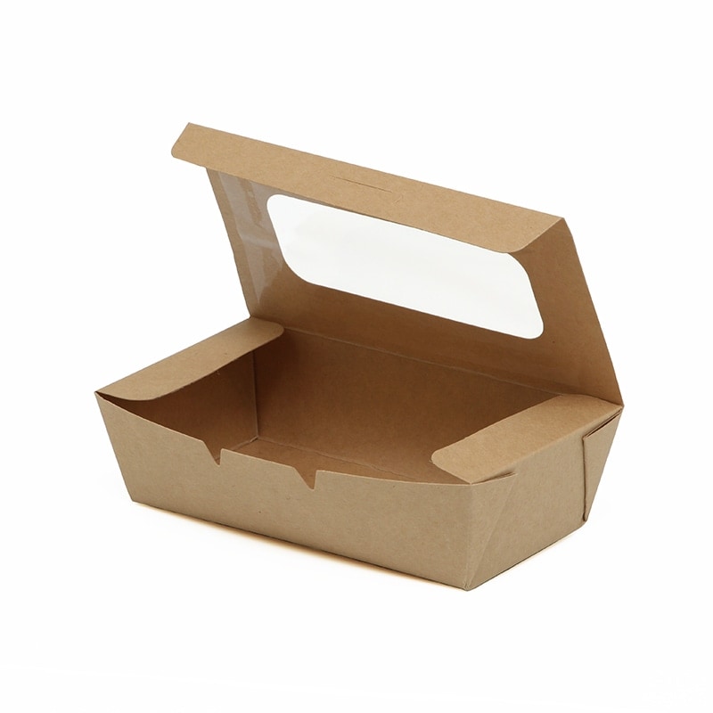 ケーピープラテック 食品容器 KMフードパック 中 窓有 ナチュラル　50枚入×16袋（800枚）/箱