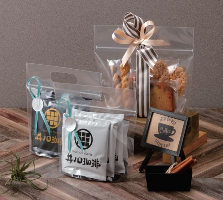 ヤマニパッケージ チャック付 小判抜袋 無地 Ｍ YOH-468　50枚入×4束（200枚）/箱