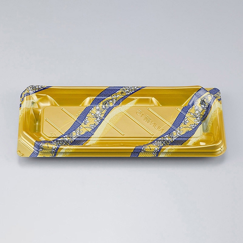 シーピー化成 寿司容器　NUN鞆 15　本体  さや波　50枚入×16袋（800枚）/箱