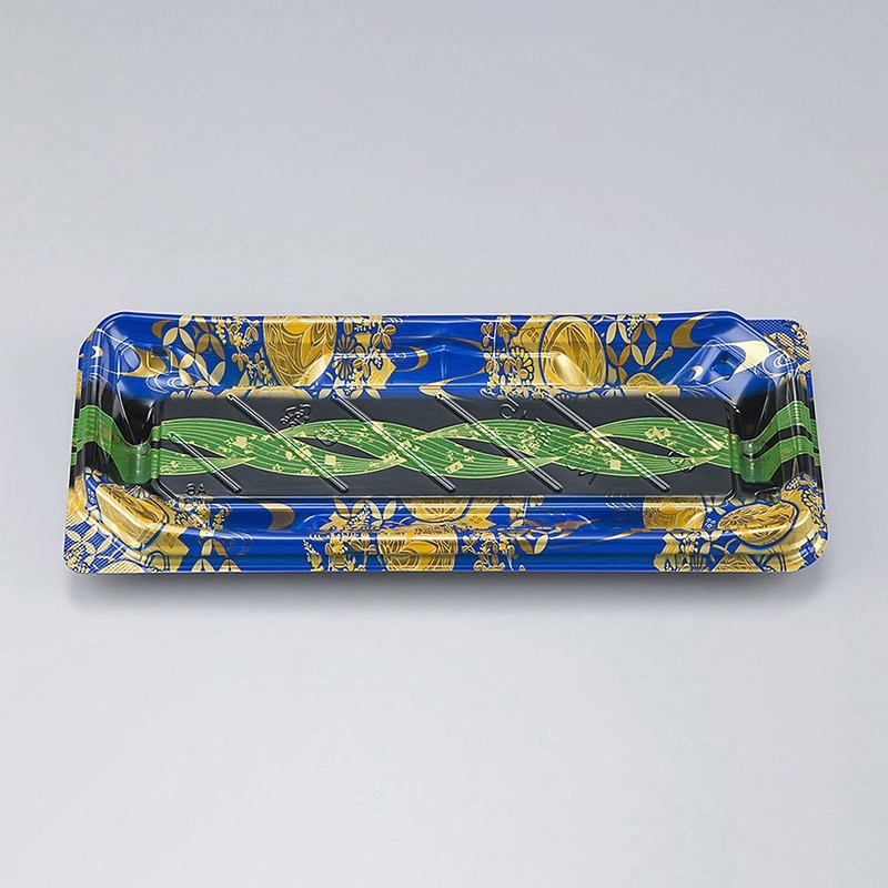 シーピー化成 寿司容器　NUN鞆 15　本体  結笹青　50枚入×16袋（800枚）/箱