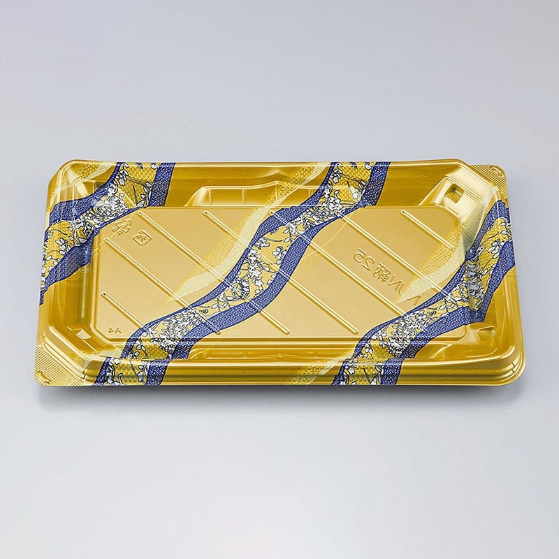 シーピー化成 寿司容器　NUN鞆 25　本体  さや波　50枚入×12袋（600枚）/箱