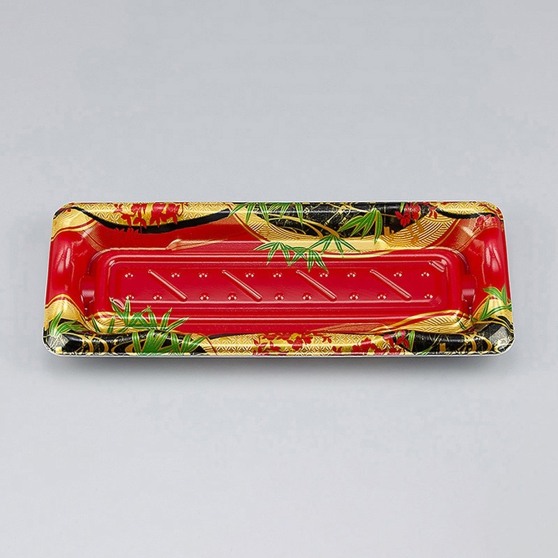 シーピー化成 寿司容器　SF港 15　本体  月乃赤　50枚入×24袋（1200枚）/箱