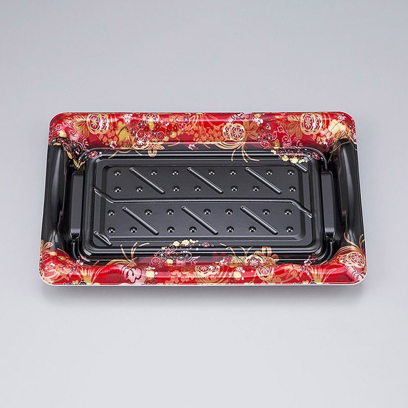 シーピー化成 寿司容器　SF港 24　本体  嘉祥黒　50枚入×18袋（900枚）/箱