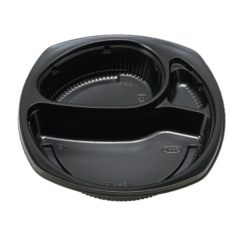 エフピコチューパ  カレー容器　MS-219　本体 黒　50枚入×8袋（400枚）/箱