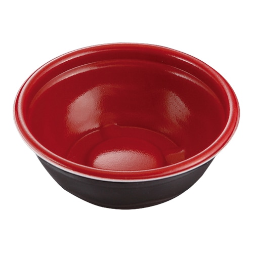 ケーピープラテック 内嵌合どんぶり K丸丼-15F 本体 赤黒　50枚入×16袋（800枚）/箱