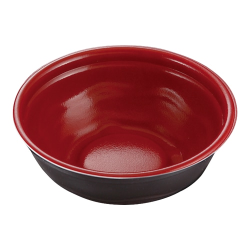 ケーピープラテック 内嵌合どんぶり K丸丼-17F 本体 赤黒　50枚入×12袋（600枚）/箱
