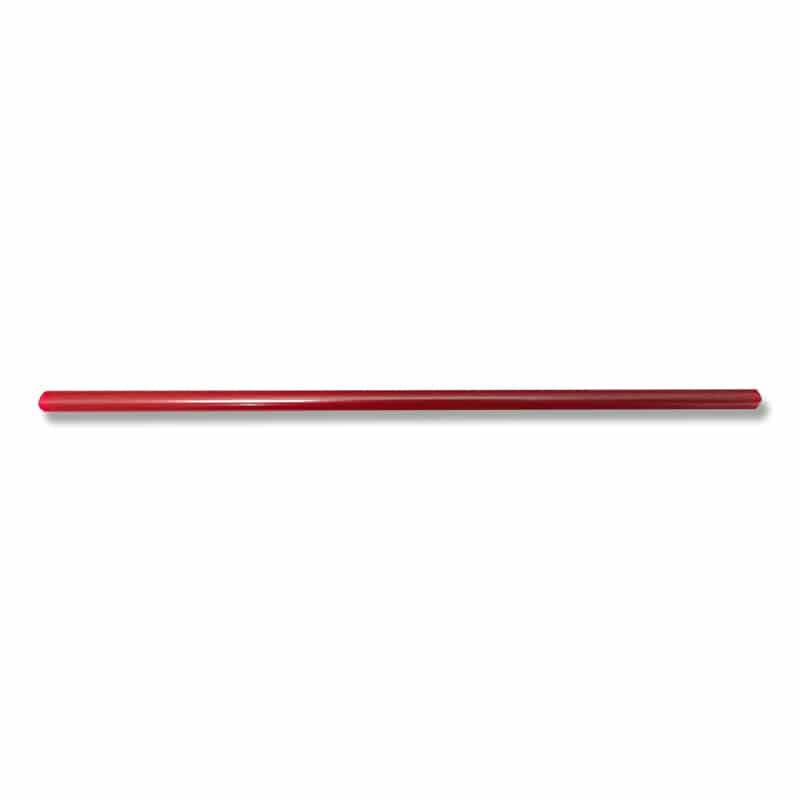 シバセ工業　ストレートストロー 6×21㎝　包装なし 赤　500本入×20箱（10000本）/箱