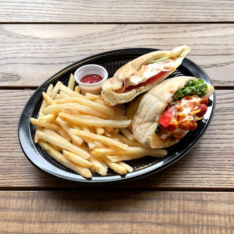 エフピコ プレート容器　MSD-ランチ70-Ａ　本体 黒　50枚入×12袋（600枚）/箱