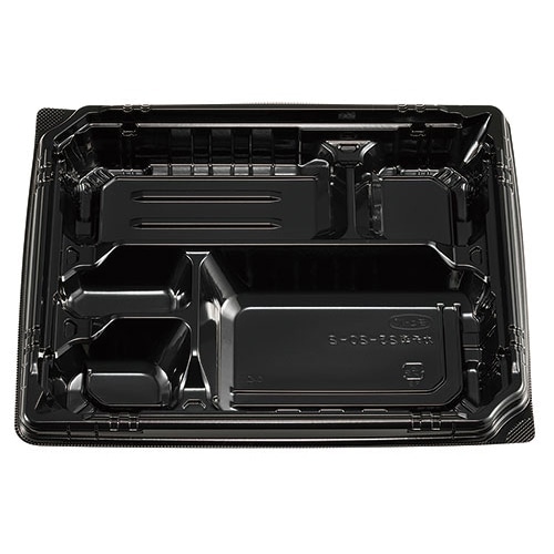 エフピコチューパ 弁当容器　カチ楽 23-20-2 黒 本体　50枚入×12袋（600枚）/箱