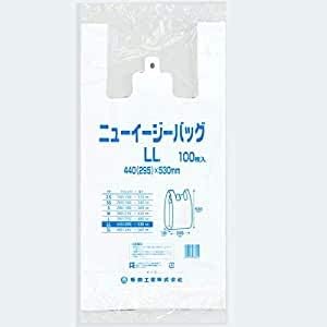 福助工業 レジバッグ ニューイージーバッグ ＬＬ　100枚入.