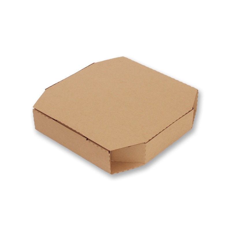 HEIKO 食品箱 NF(ノンフッ素)ネオクラフト ピザボックス 8インチ用　10枚入×10袋（100枚）/箱