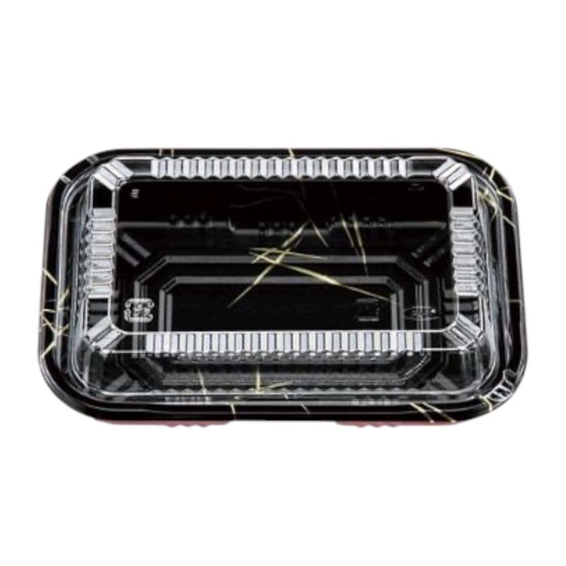 エフピコチューパ 弁当容器　CM-6　本体・蓋セット 閃光黒　50枚入×12袋（600枚）/箱.