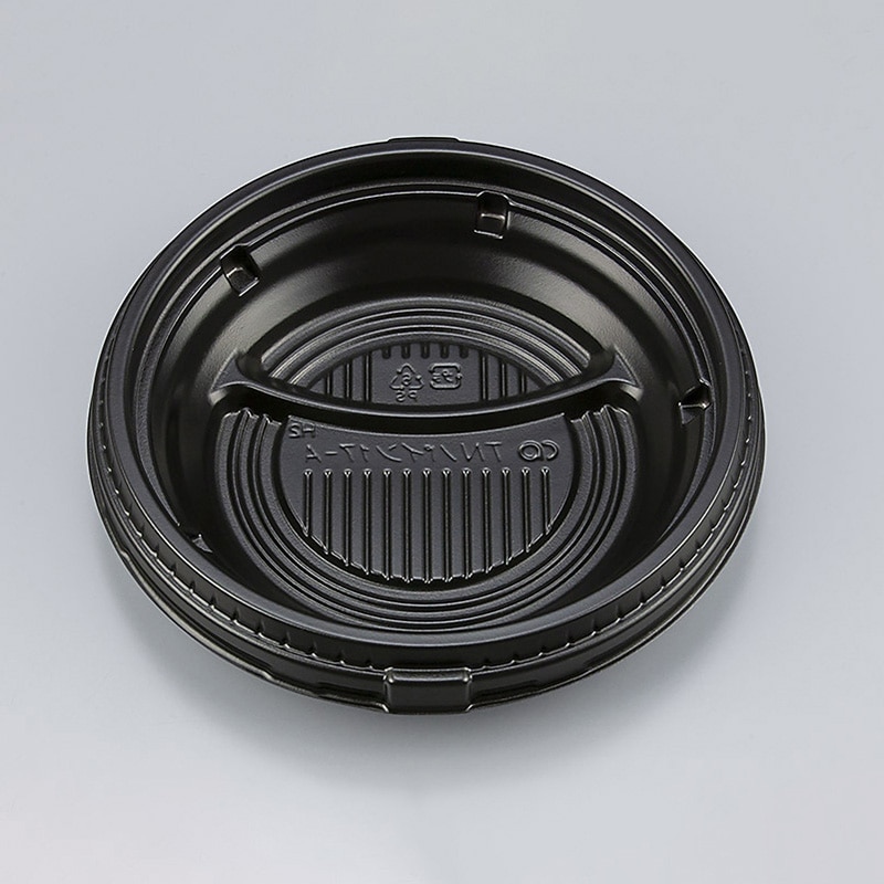 シーピー化成 丼容器　TNパイン17-A  中皿 黒　50枚入×12袋（600枚）/箱.