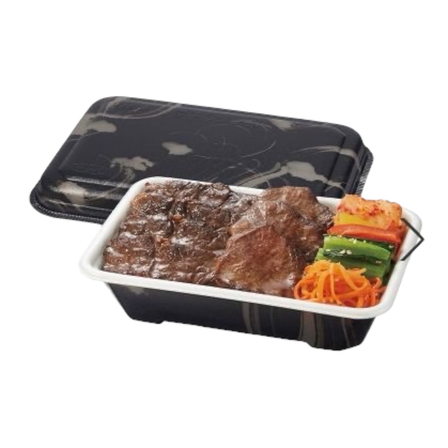 エフピコチューパ 丼容器 MFP極み重ｰ74 本体 備長 50枚入×12袋（600枚