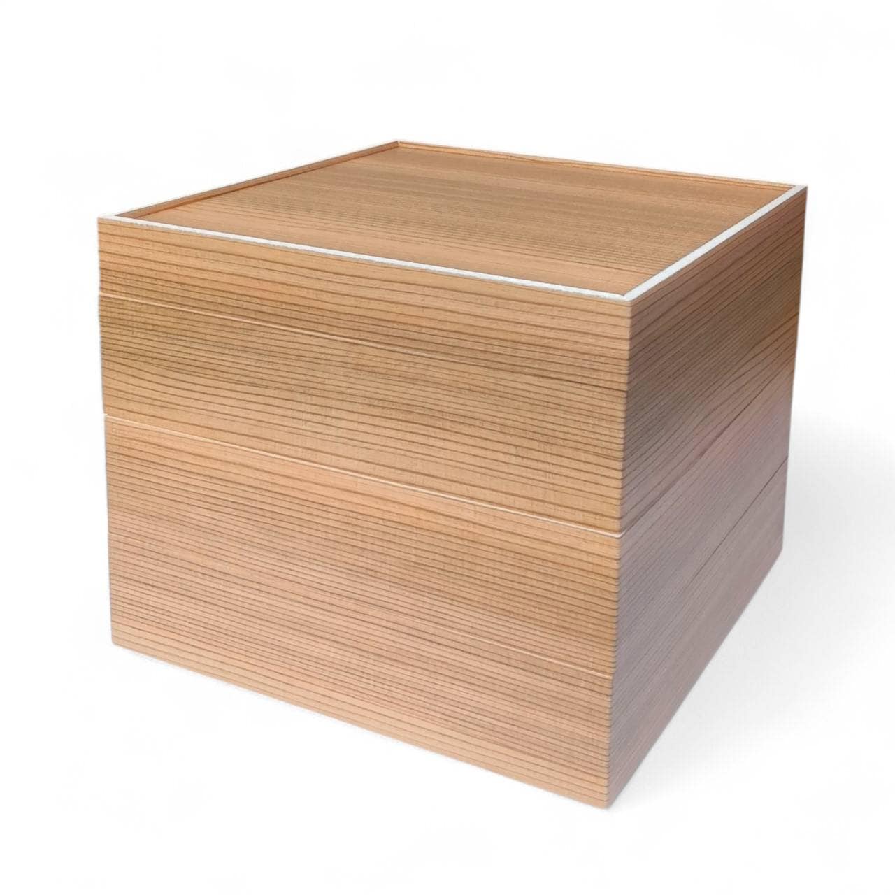 おせち重箱 7寸Wタモン柄 正方形（金淵付）一段 10個入｜はこまる公式通販