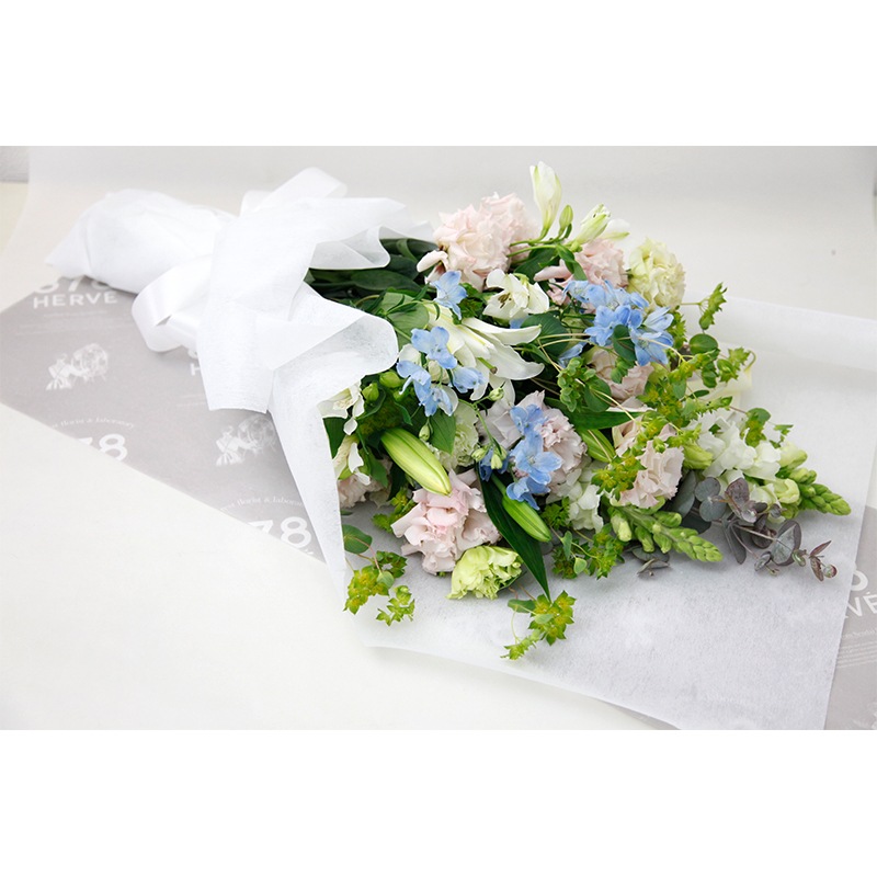 ワンサイドブーケ お悔み洋花 ワンサイドブーケ 仙台駅の花屋 878herveオンラインショップ