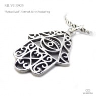 ハムサ(ファティマの手) 透かし彫り仕上げ シルバー ペンダント トップ 【シルバー925/SILVER925 /ペンダントヘッド】|シルバー925|ペンダントトップ